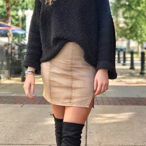 Free People khaki skirt